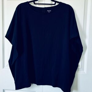 Martha Stewart Woman's Kaftan Style T Shirt XL Navy Blue